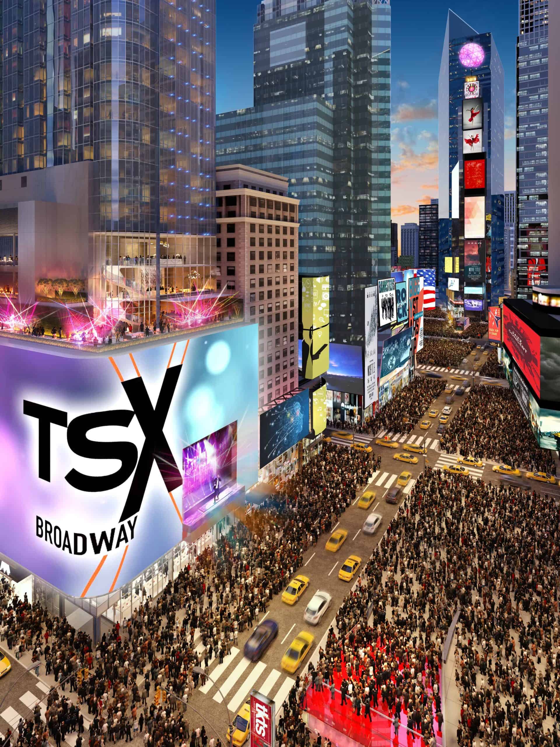 TSX Broadway Blick auf Times Square