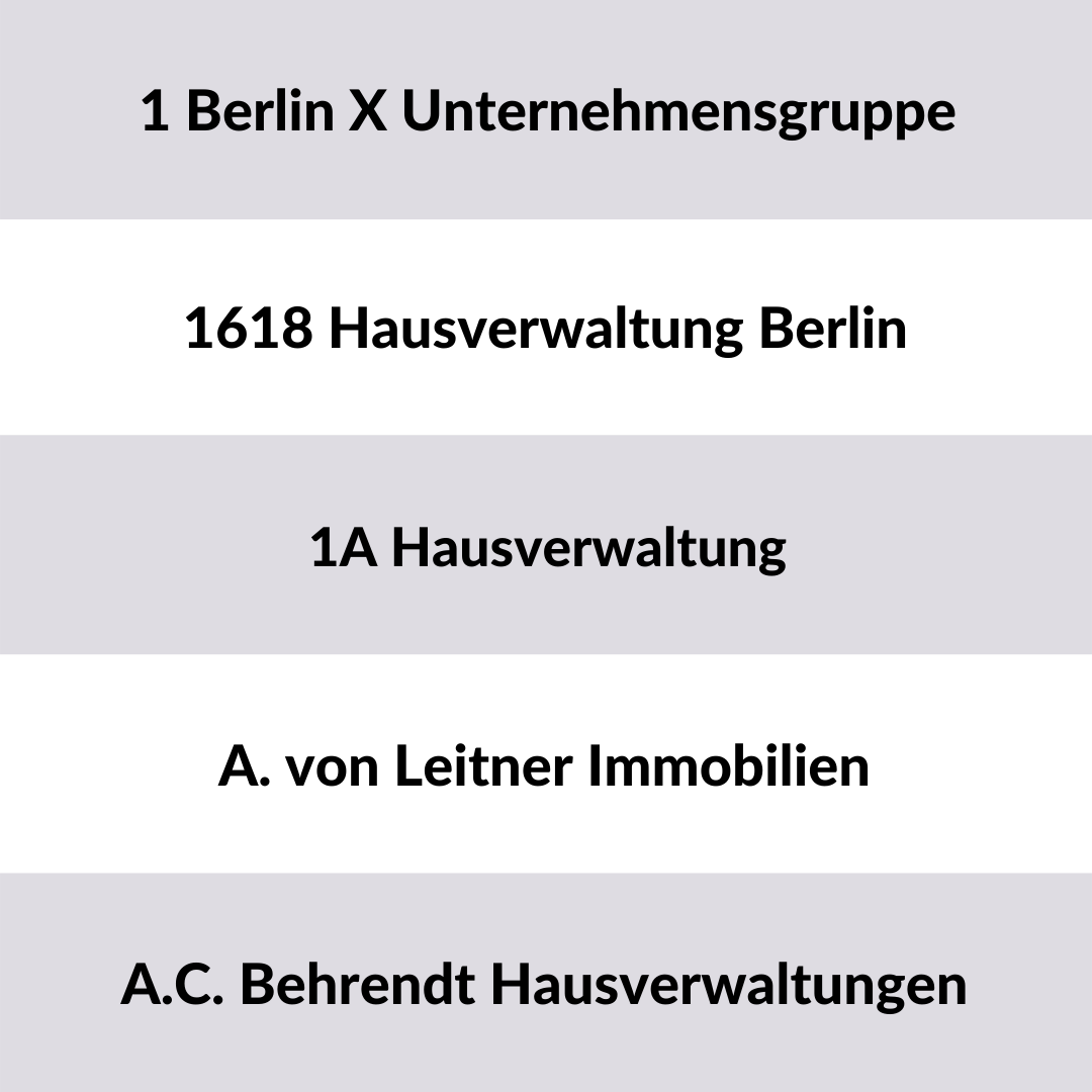 Liste der größten Hausverwalter Berlin