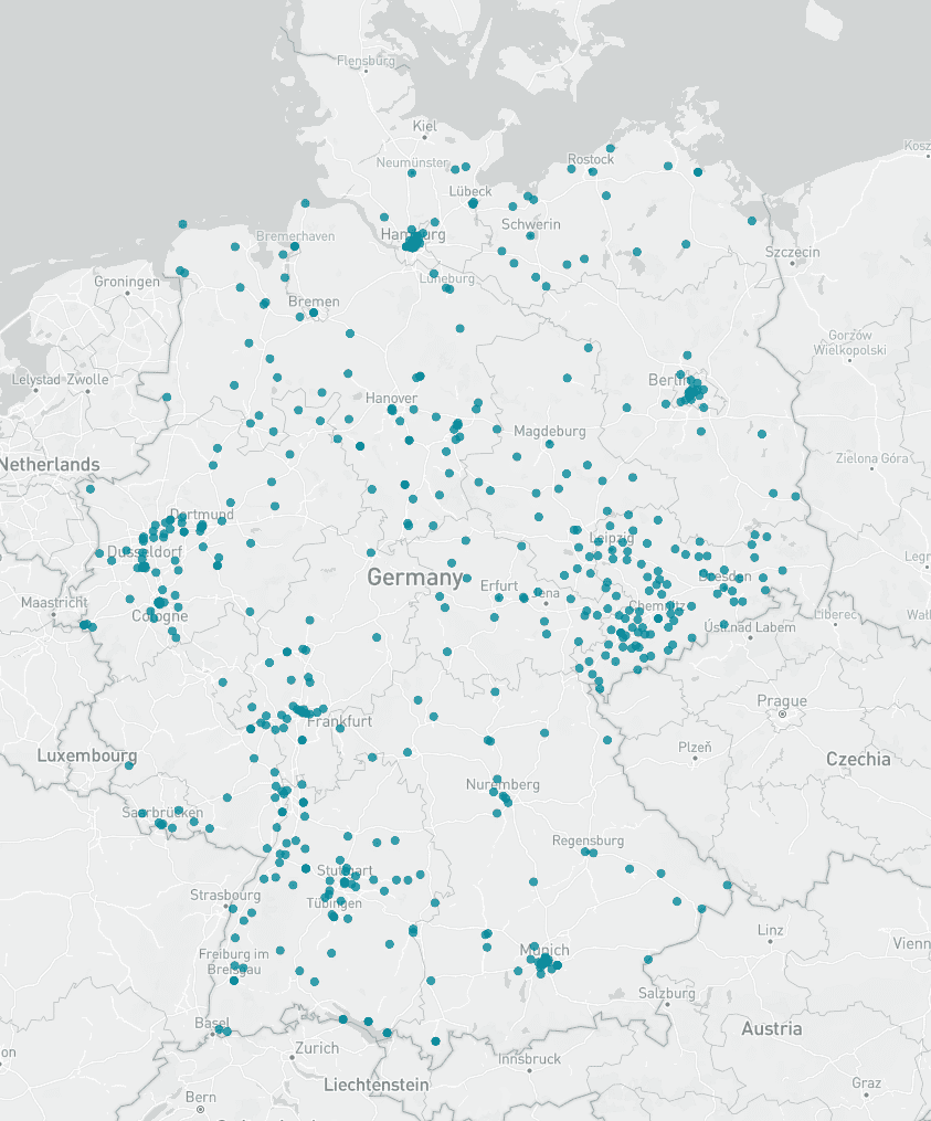 Karte Deutschland Wohnungswirtschaft