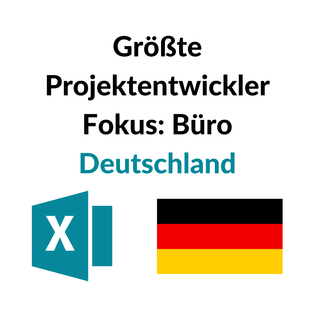 Größte Projektentwickler Büro Deutschland