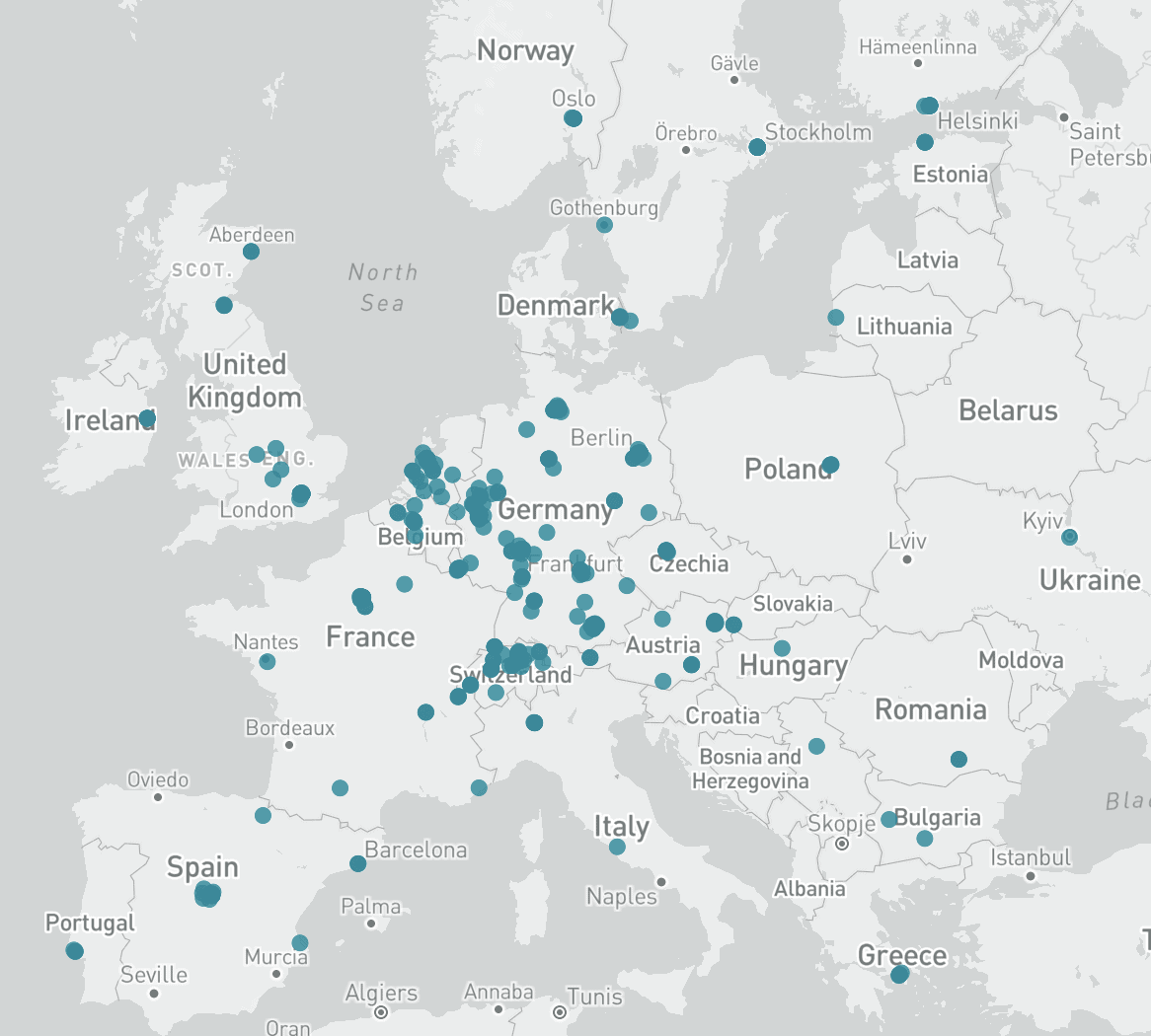 Karte Retail Investoren Europa