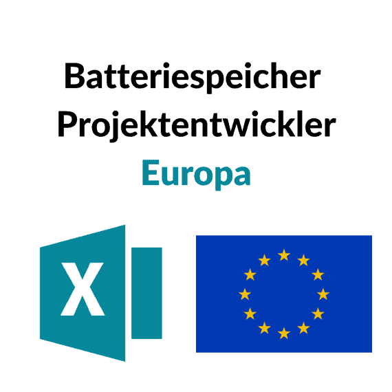 Projektentwickler für Batteriespeicher Europa